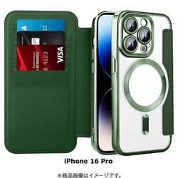 RM-16MGPR-DG [ロイヤルモンスター iPhone 16 Pro用 Magsafe対応手帳型ケース カードポケット付き]