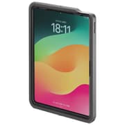 iPad Air 11インチ (M2/2024)用 ケース 耐衝撃 防水 防塵 IP68 カバー ストラップ付き リングスタンド付き 縦横対応 落下防止 本体画面保護 ブラック PDA-IPAD17162