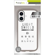 TR-IP24M2-LDSL-CLGRG [iPhone 16用 [LIGHT SHIELD Solid] 超精密設計 衝撃吸収 ハイブリッドケース グレージュ]
