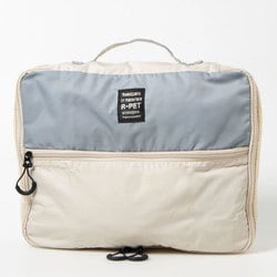 TWO-TONE クローズケース ブルー/ベージュ 衣類ケース 収納ケース 収納袋 ツートーン バイカラー 配色 49003650