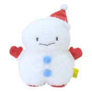 P-9922 ふわふわ たっとん ぬいぐるみ S ゆきだるま RD