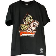 バンバンビガロ Tシャツ Sサイズ MR ジャンクマン / ブラック-オレンジ