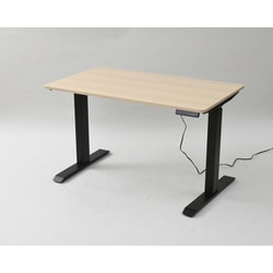 2モーター電動昇降デスク 高さ表示＆メモリー機能付きリモコン ELD-FS/T1200-WN/MBK