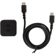 35W ACチャージャー C2ポート Cケーブル 1m QTC-027BK