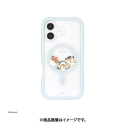 MOFU-65BL [iPhone 16用 MgSafe対応 プランプフレームケース mofusand ブルー]