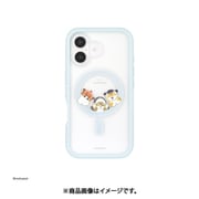 MOFU-65BL [iPhone 16用 MgSafe対応 プランプフレームケース mofusand ブルー]