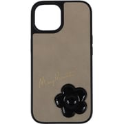 IP15-MQ23 [iPhone 15 エナメルデイジーハイブリッドケース トープ]