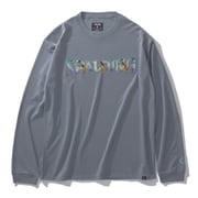 SMT24107 [ロングスリーブTシャツ ジオメトリック ロゴ XLサイズ ヘザーグレー]