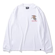 SMT24113 [ロングスリーブ Tシャツ ビーグル レッツ プレイ フープス Lサイズ ホワイト]
