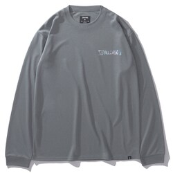 SMT24177 [ロングスリーブTシャツ ホログラム ワードマーク XLサイズ ヘザーグレー]