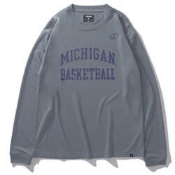 SMT24126M [ロングスリーブTシャツ ミシガン バスケットボール アーチロゴ Mサイズ ヘザーグレー]