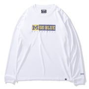 SMT24128M [ロングスリーブTシャツ ミシガン Mゴーブルー バスケットボール XLサイズ ホワイト]
