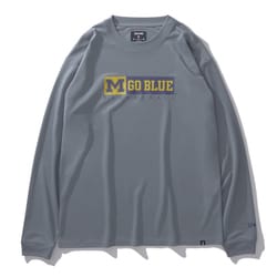 SMT24128M [ロングスリーブTシャツ ミシガン Mゴーブルー バスケットボール XLサイズ ヘザーグレー]