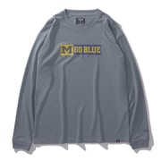 SMT24128M [ロングスリーブTシャツ ミシガン Mゴーブルー バスケットボール XLサイズ ヘザーグレー]