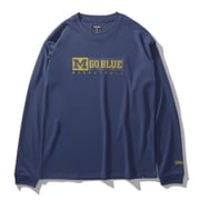 SMT24128M [ロングスリーブTシャツ ミシガン Mゴーブルー バスケットボール Lサイズ ネイビー]