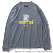 SMT24139S [ロングスリーブTシャツ スポンジ・ボブ イエロー Sサイズ ヘザーグレー]