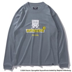 SMT24139S [ロングスリーブTシャツ スポンジ・ボブ イエロー Mサイズ ヘザーグレー]