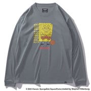 SMT24142S [ロングスリーブTシャツ スポンジ・ボブ バスケットボール フリーク Sサイズ ヘザーグレー]