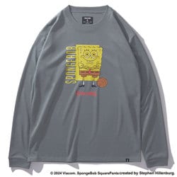 SMT24142S [ロングスリーブTシャツ スポンジ・ボブ バスケットボール フリーク Mサイズ ヘザーグレー]