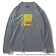 SMT24142S [ロングスリーブTシャツ スポンジ・ボブ バスケットボール フリーク Lサイズ ヘザーグレー]