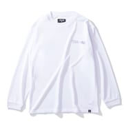 SJT24178 [ジュニア ロングスリーブ Tシャツ ホログラム ワードマーク 160cm ホワイト]