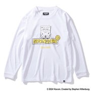 SJT24164S [ジュニア ロングスリーブTシャツ スポンジ・ボブ イエロー 160cm ホワイト]