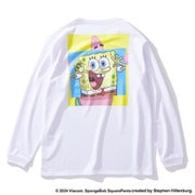 SJT24169S [ジュニア ロングスリーブTシャツ スポンジ・ボブ ビッグフェイス 130cm ホワイト]