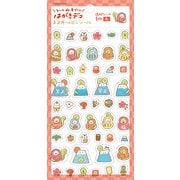 透明シール ふじだるま巳 はがきデコ QS240