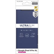 PM-P243PLFUNV [Google Pixel 9 Pro XL ケース レザー カバー 手帳型 マグネット フラップ 衝撃吸収 超軽量 薄型 ワイヤレス充電可 スタンド機能付 UltraSlim ネイビー]