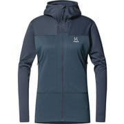 ロック フラッシュ ミッド フード ROC Flash Mid Hood Women 607076 3N5 Tarn Blue Lサイズ [アウトドア フリース レディース]