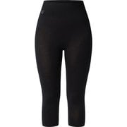 ラティニャ ウール 3/4 パンツ Latnja Wool 3/4 Pant Women 607539 True Black Mサイズ [アウトドア アンダーウェア レディース]