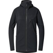 ロッソン ミッド フード Rosson Mid Hood Women 607474 True Black XSサイズ [ソフトシェルジャケット レディース]