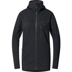 ロッソン ミッド フード Rosson Mid Hood Women 607474 True Black Sサイズ [ソフトシェルジャケット レディース]