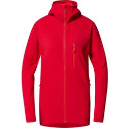 ロッソン ミッド フード Rosson Mid Hood Women 607474 Bright Red Sサイズ [ソフトシェルジャケット レディース]