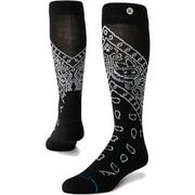 BARRIO MID WOOL SNOW A758C24BAR BLACK Lサイズ(25.5-29cm) [スキーソックス]