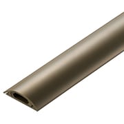 LD-GA1207MBR [配線カバー 床用 モール 長さ1m×幅30mm R形状 配線隠し ケーブルカバー 【φ5mm以下の LANケーブル/電源コード/各種ケーブル 対応】 ブラウン]