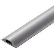 LD-GA1207MGY [配線カバー 床用 モール 長さ1m×幅30mm R形状 配線隠し ケーブルカバー 【φ5mm以下の LANケーブル/電源コード/各種ケーブル 対応】 グレー]