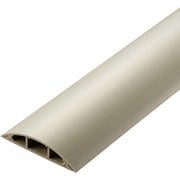 LD-GA1507M [配線カバー 床用 モール 長さ1m×幅78mm R形状 配線隠し ケーブルカバー 【センターφ10mm以下 両サイドφ9mm以下の LANケーブル/電源コード/各種ケーブル 対応】 ベージュ]