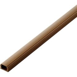 LD-GAF1MBR [配線カバー 壁用 モール 長さ1m×幅16mm フラット 配線隠し ケーブルカバー 設置用テープ付き 【φ7.7mm以下の LANケーブル/電源コード/アンテナケーブル/各種ケーブル 対応】 ブラウン]