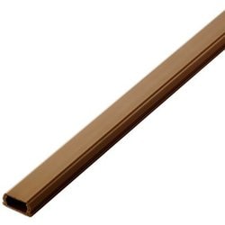 LD-GAF2MBR [配線カバー 壁用 モール 長さ1m×幅21mm フラット 配線隠し ケーブルカバー 設置用テープ付き 【LANケーブル/電源コード/アンテナケーブル/各種ケーブル など】 ブラウン]