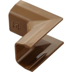 LD-GAFR1MBR [配線カバー モール 接続ユニット 入ズミ （壁用 フラットモール LD-GAF1MBR 専用） ブラウン]