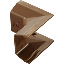 LD-GAFR3MBR [配線カバー モール 接続ユニット 入ズミ （壁用 フラットモール LD-GAF3MBR 専用） ブラウン]