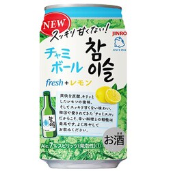 缶チューハイ　チャミボール　レモン　マスカット　350ml×24本各1ケース 楽天市場】眞露 チャミボール フレッシュ＋レモン 350ml 缶 24本