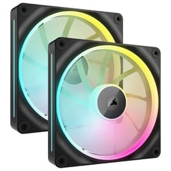 iCUE LINK LX140 RGB 140mm PWM Fans Starter Kit iCUE LINKシステム構築用 システムハブ ＋ 140mm PCケースファン 2個パック ブラック CO-9051028-WW