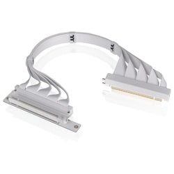 PCI-E 4.0 Dual 90 Degree Riser Cable 400mm Snow AC-077-CO6OTN-C1