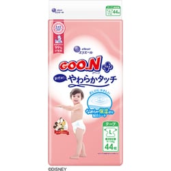 グーンプラス 敏感肌にやわらかタッチ Lサイズ 44枚 [ベビー紙おむつ テープタイプ 肌へのやさしさ ムレ安心]
