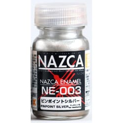 NE-003 NAZCAカラーシリーズ エナメルカラー ピンポイントシルバー [プラモデル用塗料]