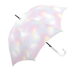長傘 婦人用 ミルキートーンオーロラカラー 58cm ジャンプ式 UVカット加工 MLT 124630 124630