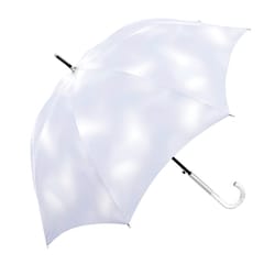 長傘 婦人用 ミルキートーンオーロラカラー 58cm ジャンプ式 UVカット加工 GY 124632 124632