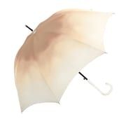 124627 [長傘 婦人用 ラテアンブレラ 60cm ジャンプ式 UVカット加工 カフェオレ 124627]